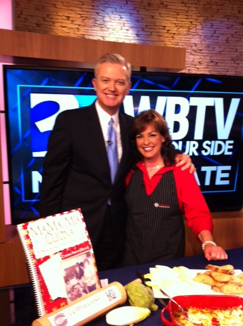 Hot Artichoke Dip Appetizer WBTV Charlotte Studios