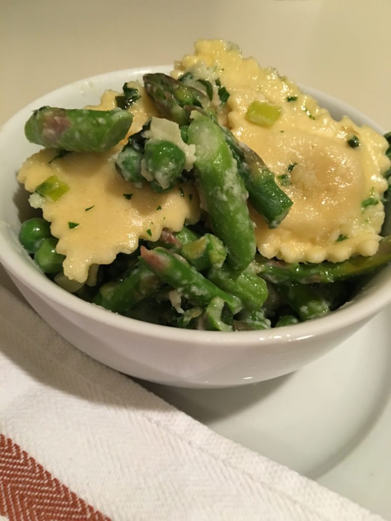 Cooking Ravioli Primavera on FOX 46 Charlotte